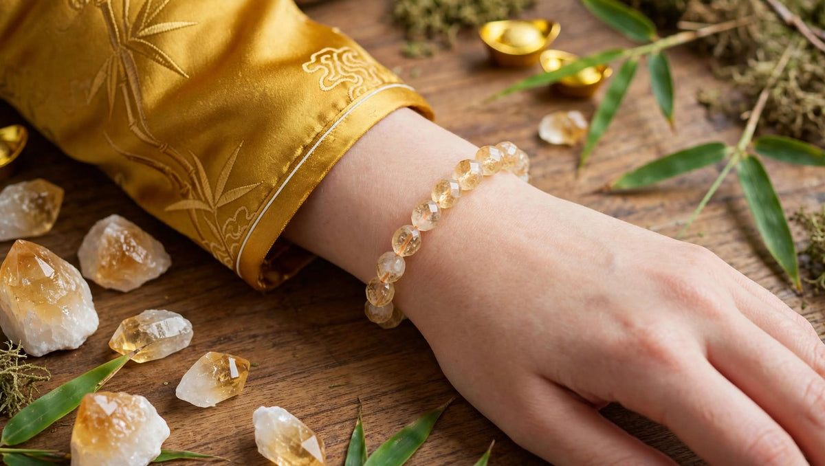 Golden Light Natural Citrine Faceted Bracelet