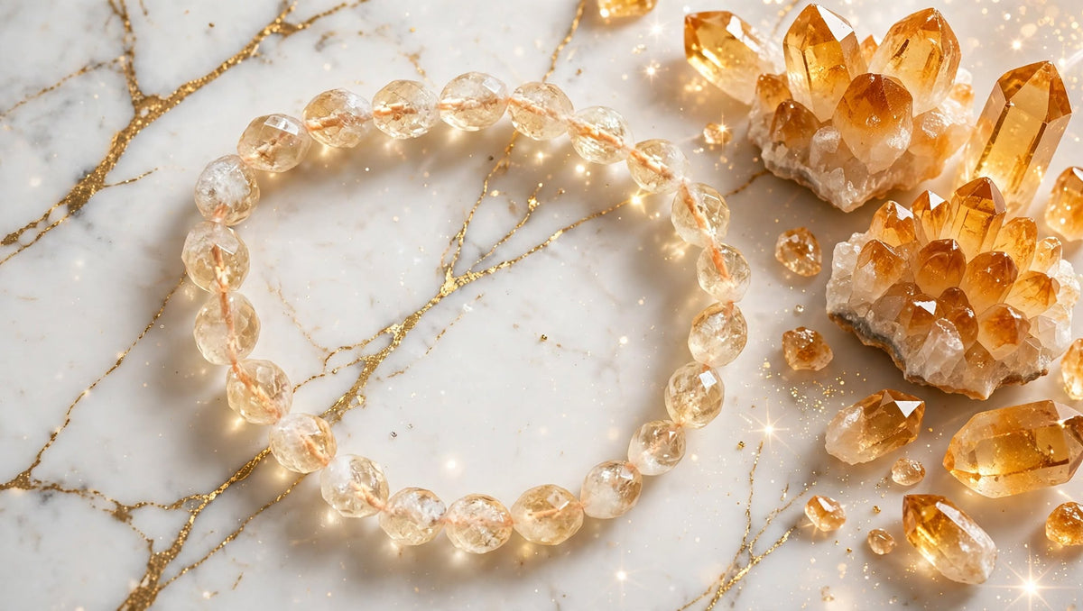 Golden Light Natural Citrine Faceted Bracelet