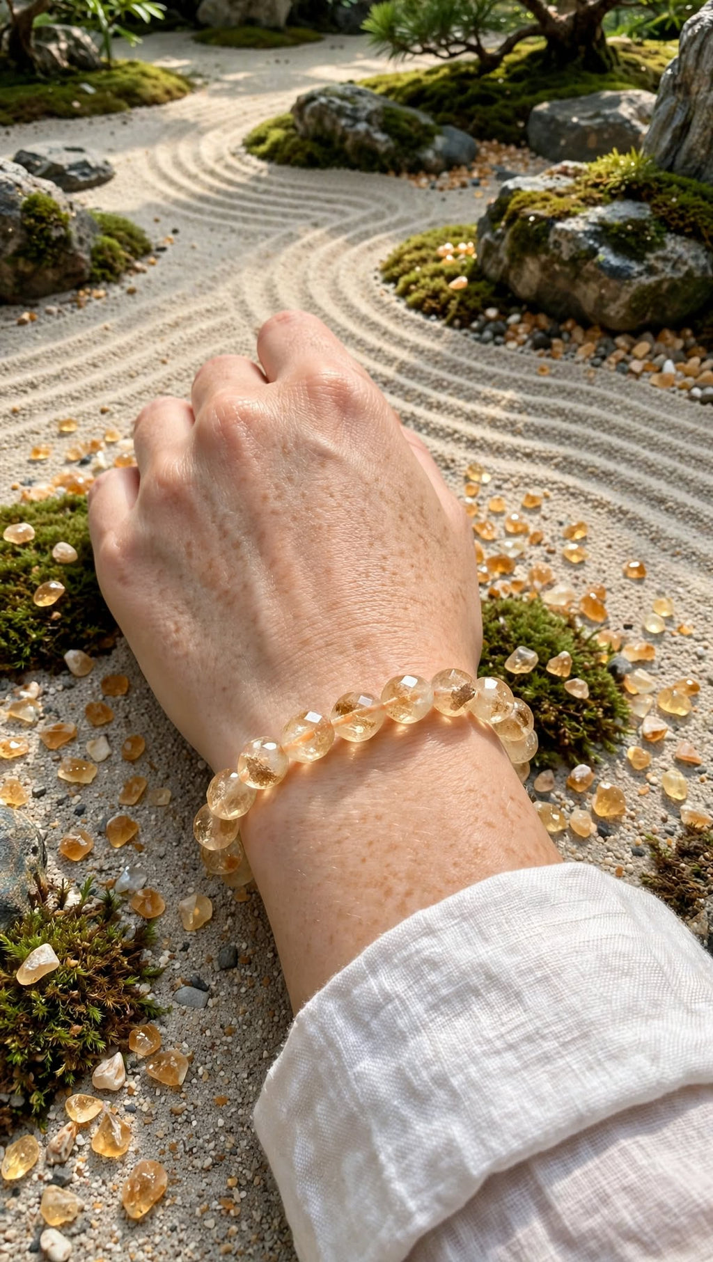 Golden Light Natural Citrine Faceted Bracelet