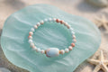 Natural Aqua Terra Jasper Barrel Focal Bracelet