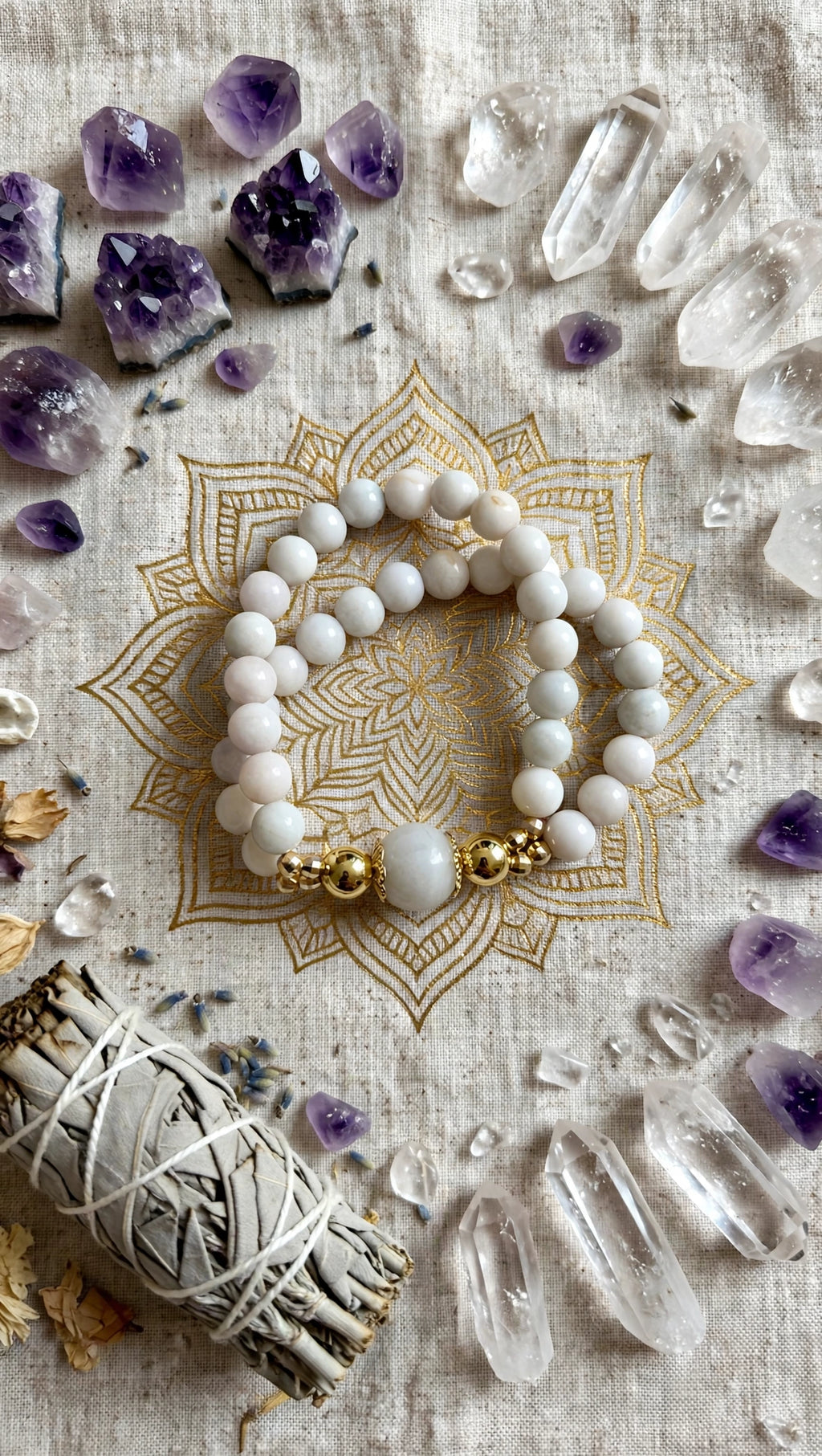 Harmonious Double Layer: Natural Burmese Jadeite Dual-Strand Accent Bracelet