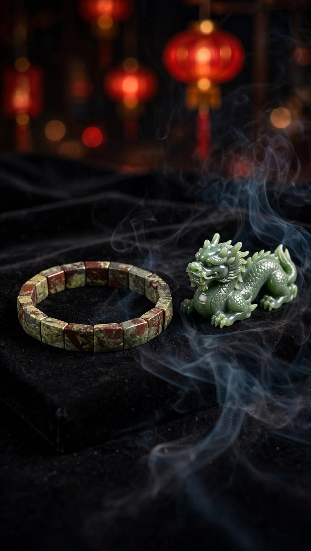 Primal Power: Natural Dragon's Blood Jasper Square Faceted Bangle