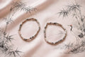 Playful Harmony Pink Zebra Jasper Cylinder Bracelet Set