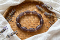 Royal Serenity Imperial Purple Agate Barrel & Bead Bracelet