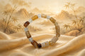 Solar Radiance Golden Healer Faceted Cylinder & Bead Bracelet