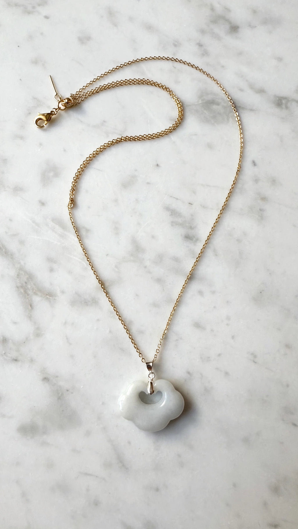 As You Wish: Natural Burmese Jadeite "Ruyi" Necklace