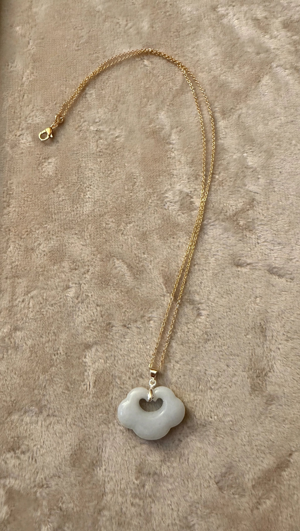 As You Wish: Natural Burmese Jadeite "Ruyi" Necklace