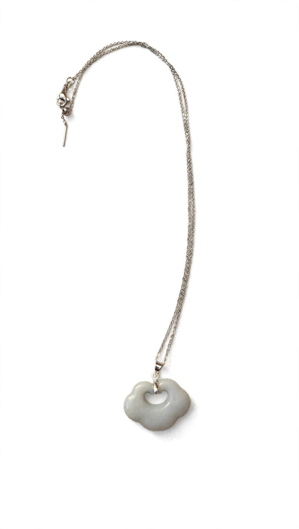 As You Wish: Natural Burmese Jadeite "Ruyi" Necklace