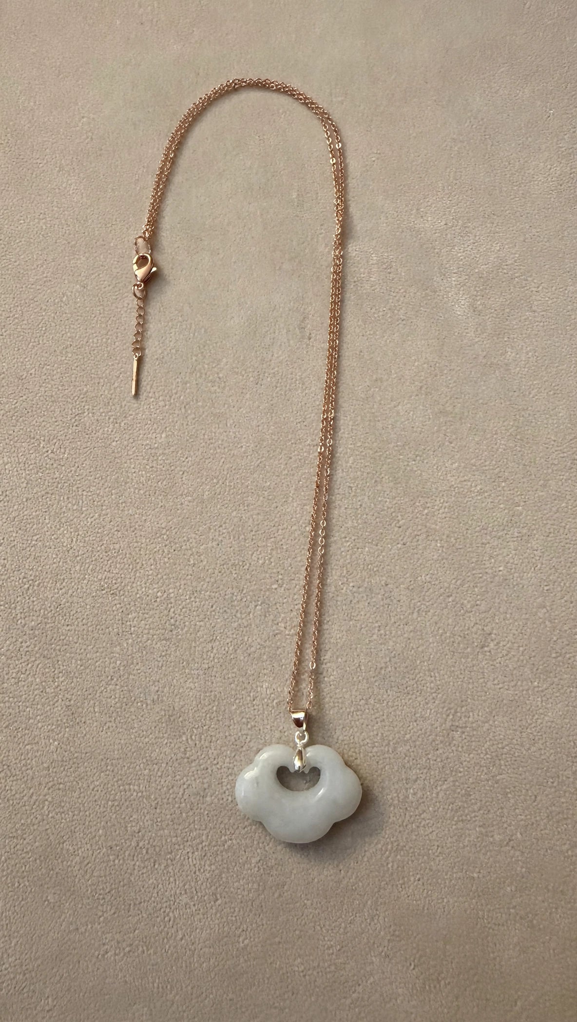 As You Wish: Natural Burmese Jadeite "Ruyi" Necklace
