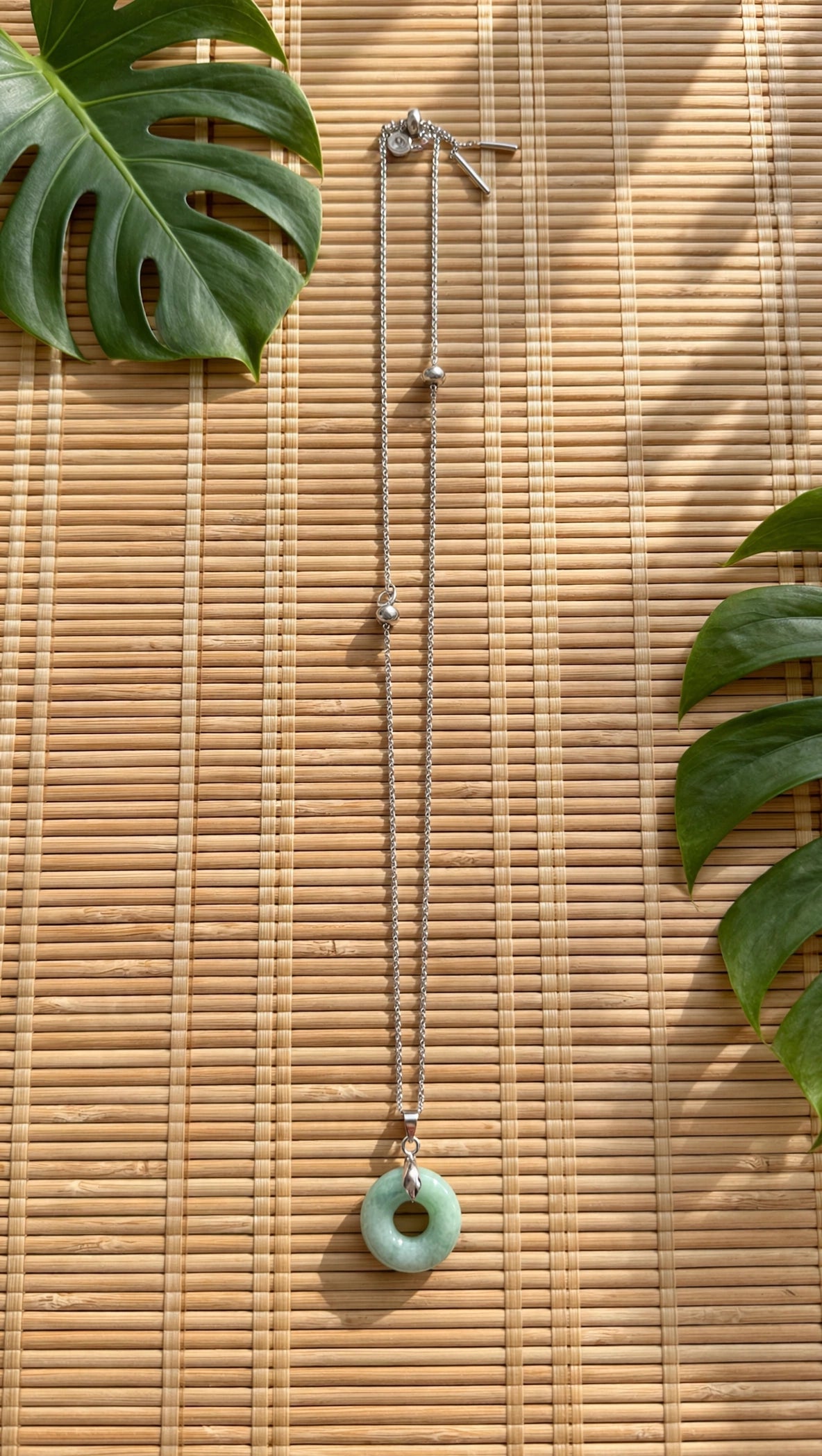 Timeless Harmony: Natural Type A Burmese Jadeite Donut Necklace
