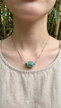 Dynamic Flow: Natural Type A Burmese Jadeite Lu Lu Tong Slider Necklace