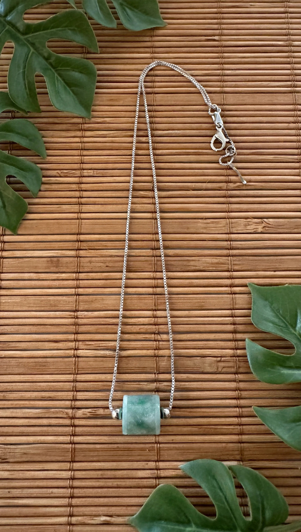 Dynamic Flow: Natural Type A Burmese Jadeite Lu Lu Tong Slider Necklace