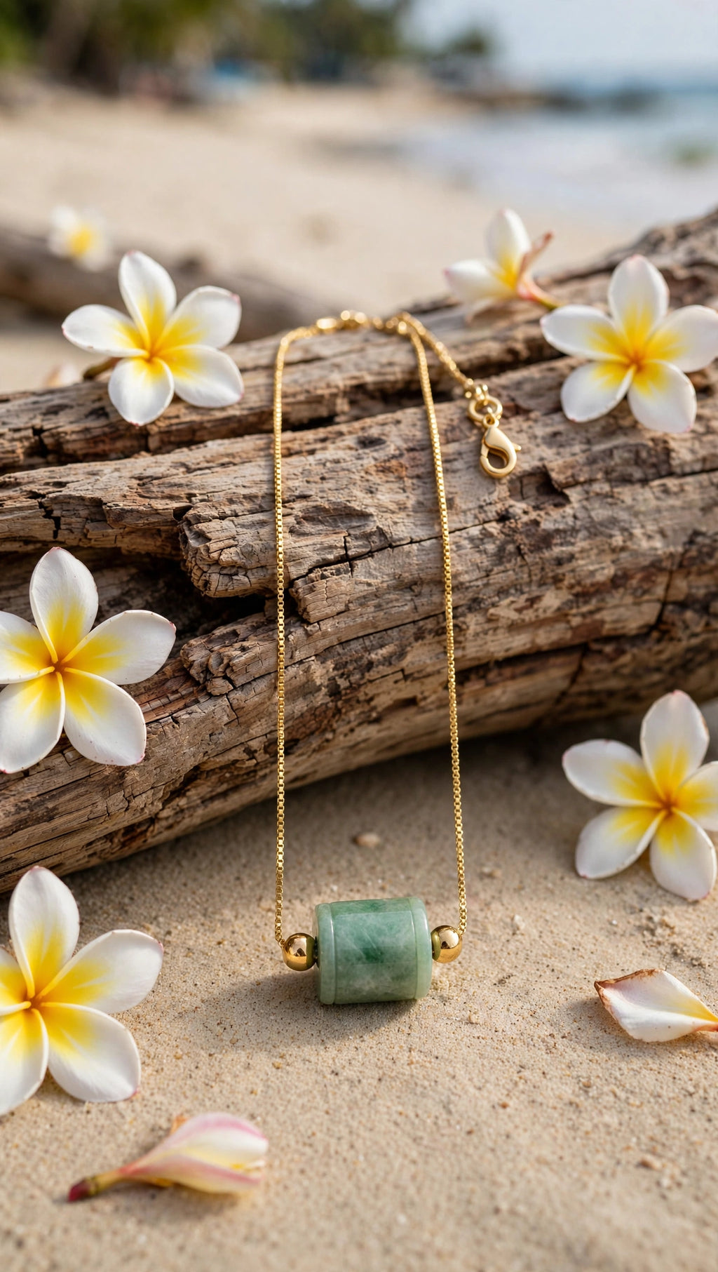 Dynamic Flow: Natural Type A Burmese Jadeite Lu Lu Tong Slider Necklace