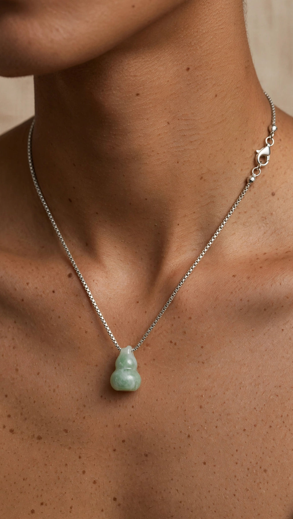 Hulu Burmese Jadeite Pendant Necklace