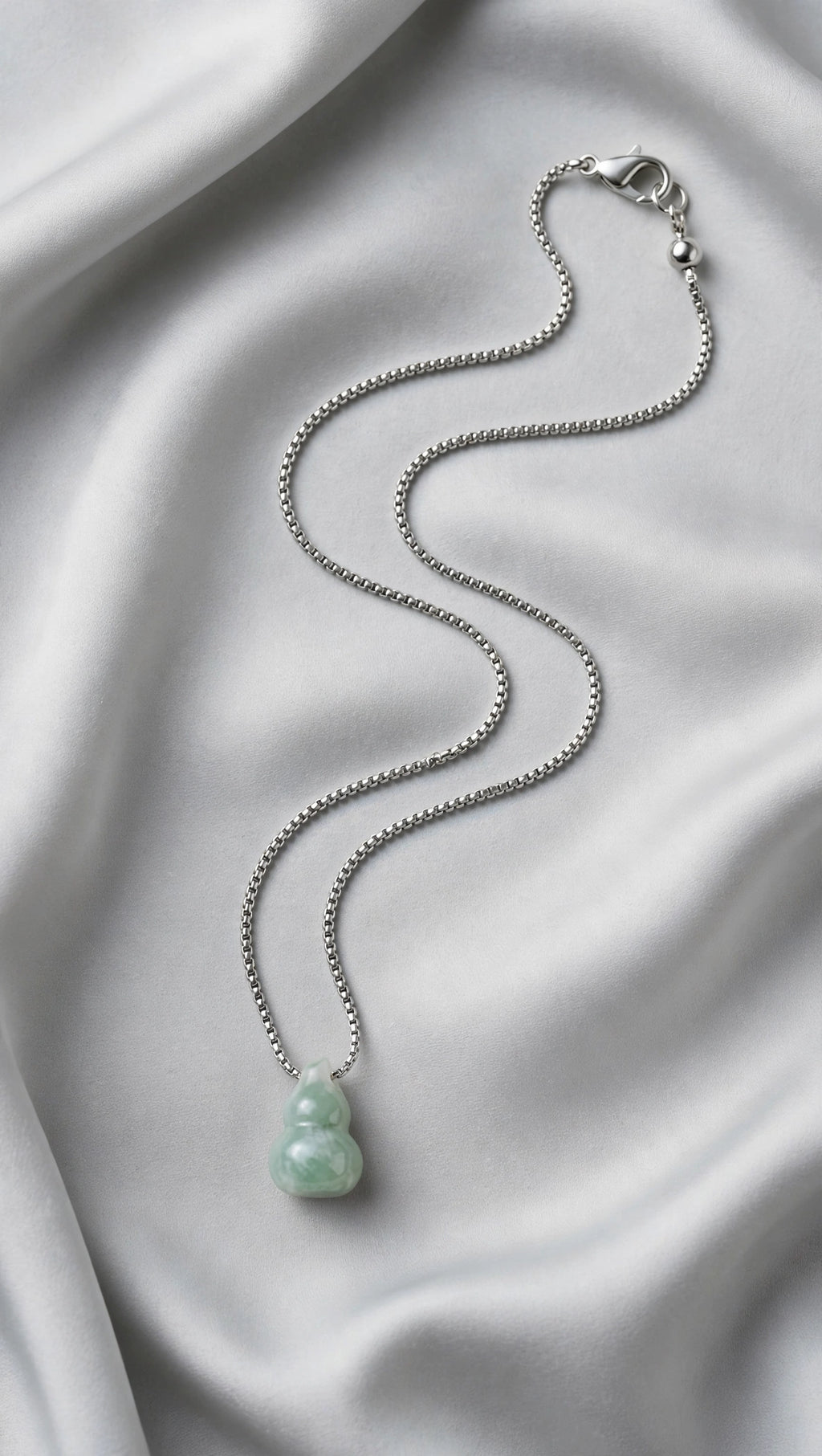 Hulu Burmese Jadeite Pendant Necklace