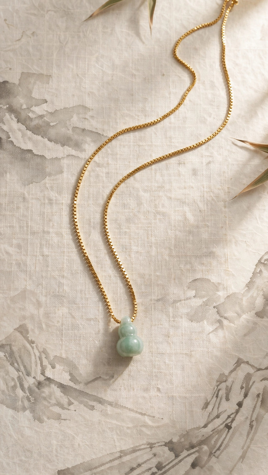 Hulu Burmese Jadeite Pendant Necklace