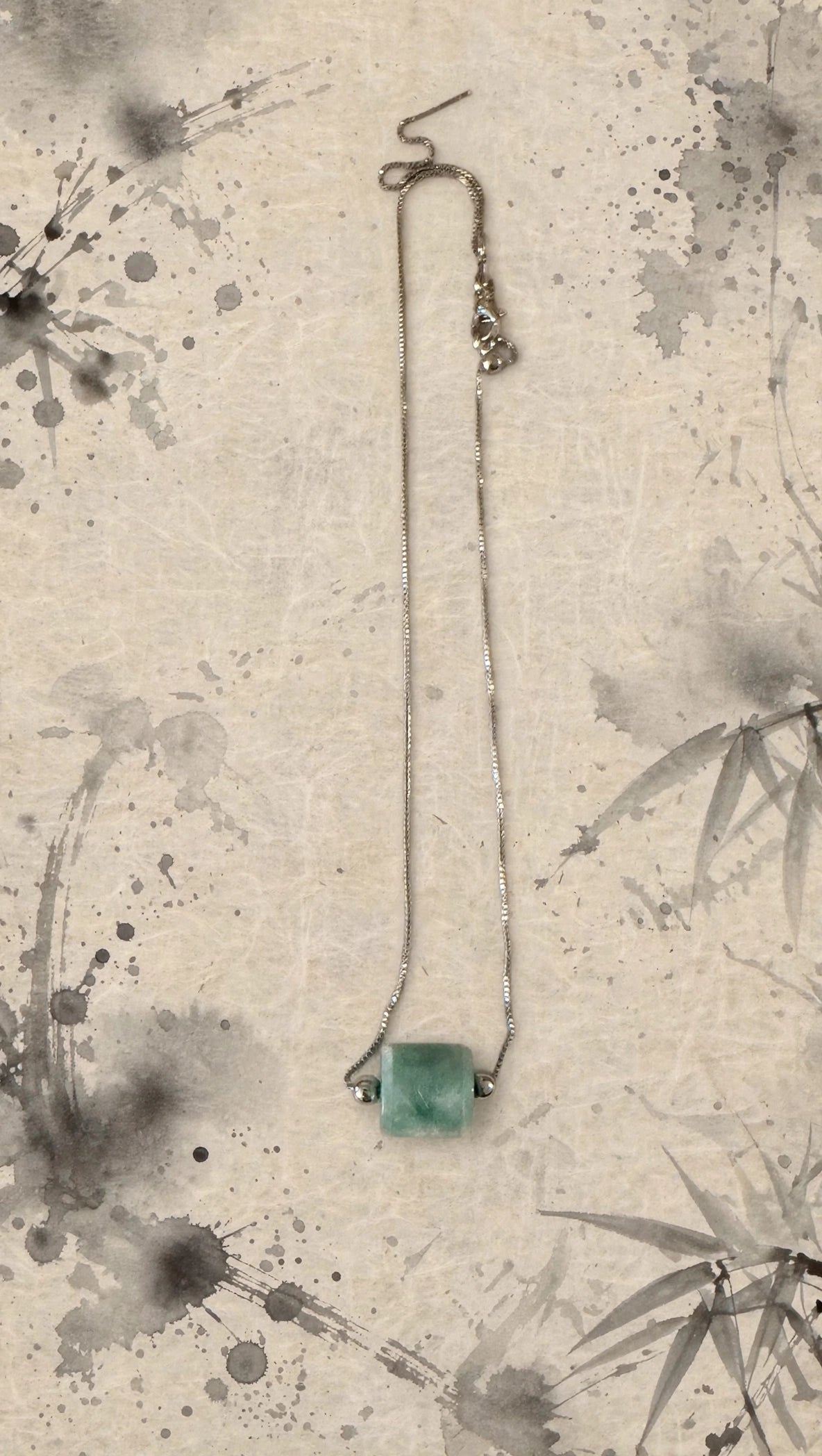 Dynamic Flow: Natural Type A Burmese Jadeite Lu Lu Tong Slider Necklace