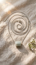 Seamless Prosperity: Natural Burmese Jadeite "Lu Lu Tong" Pendant Necklace