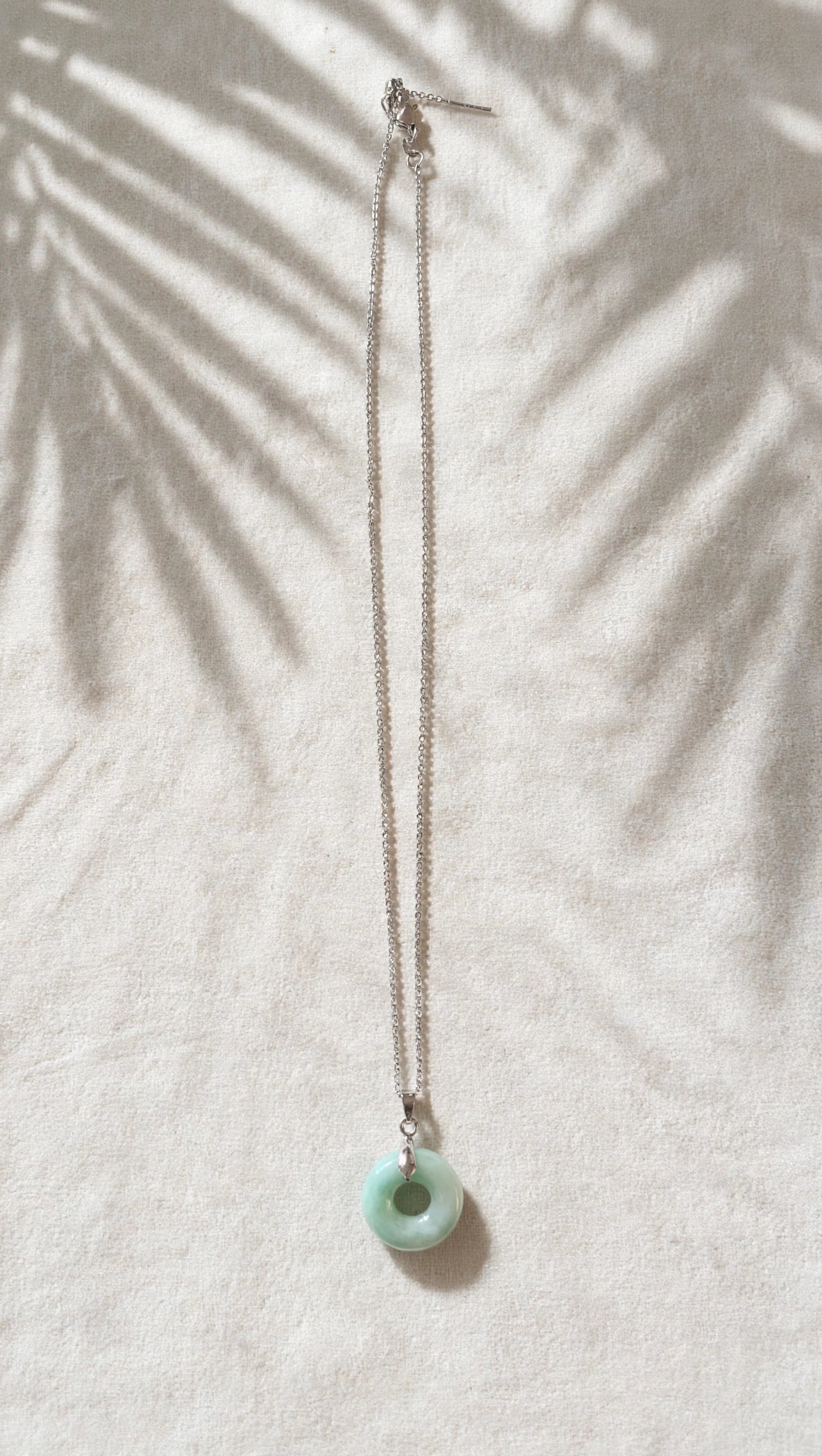 Timeless Harmony: Natural Type A Burmese Jadeite Donut Necklace