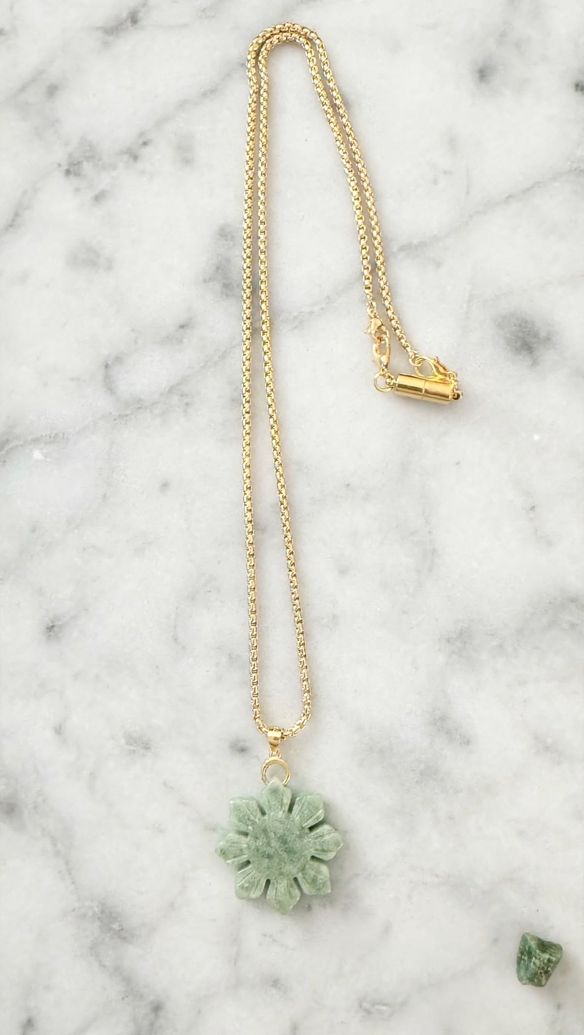 Burmese Jadeite "Philippine Sun" Gold-Filled Necklace