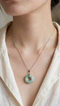 Timeless Harmony: Natural Type A Burmese Jadeite Donut Necklace