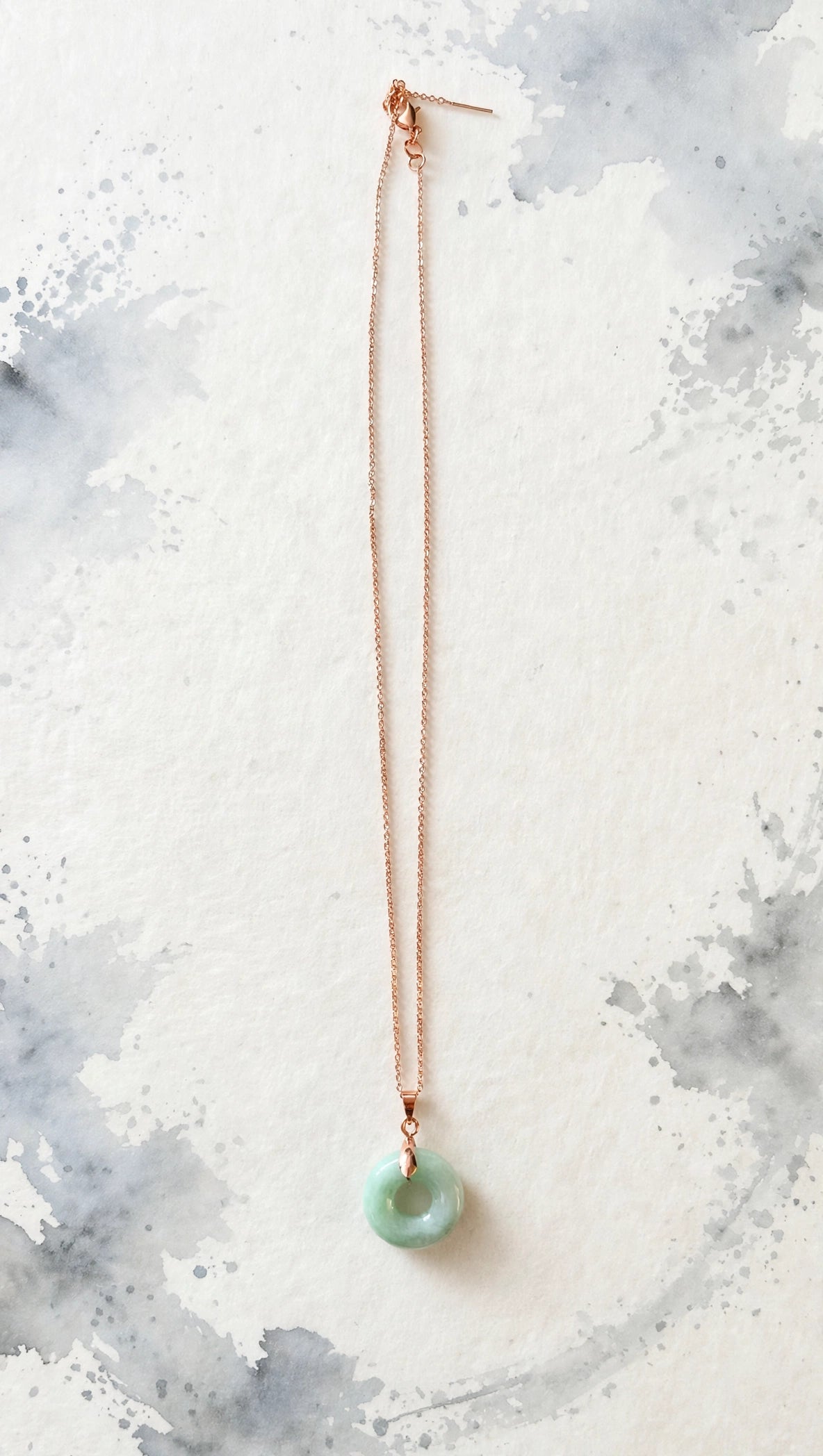 Timeless Harmony: Natural Type A Burmese Jadeite Donut Necklace