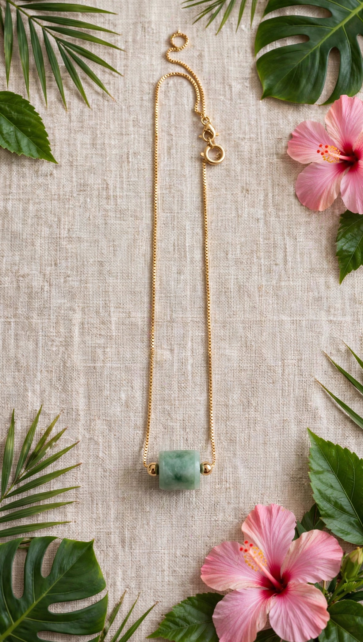 Dynamic Flow: Natural Type A Burmese Jadeite Lu Lu Tong Slider Necklace