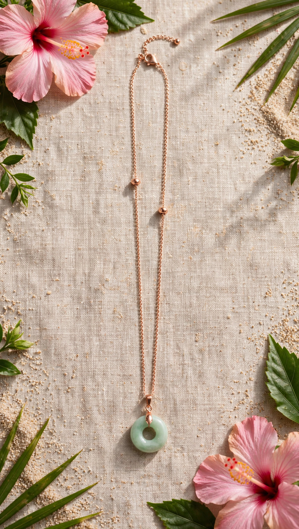 Timeless Harmony: Natural Type A Burmese Jadeite Donut Necklace
