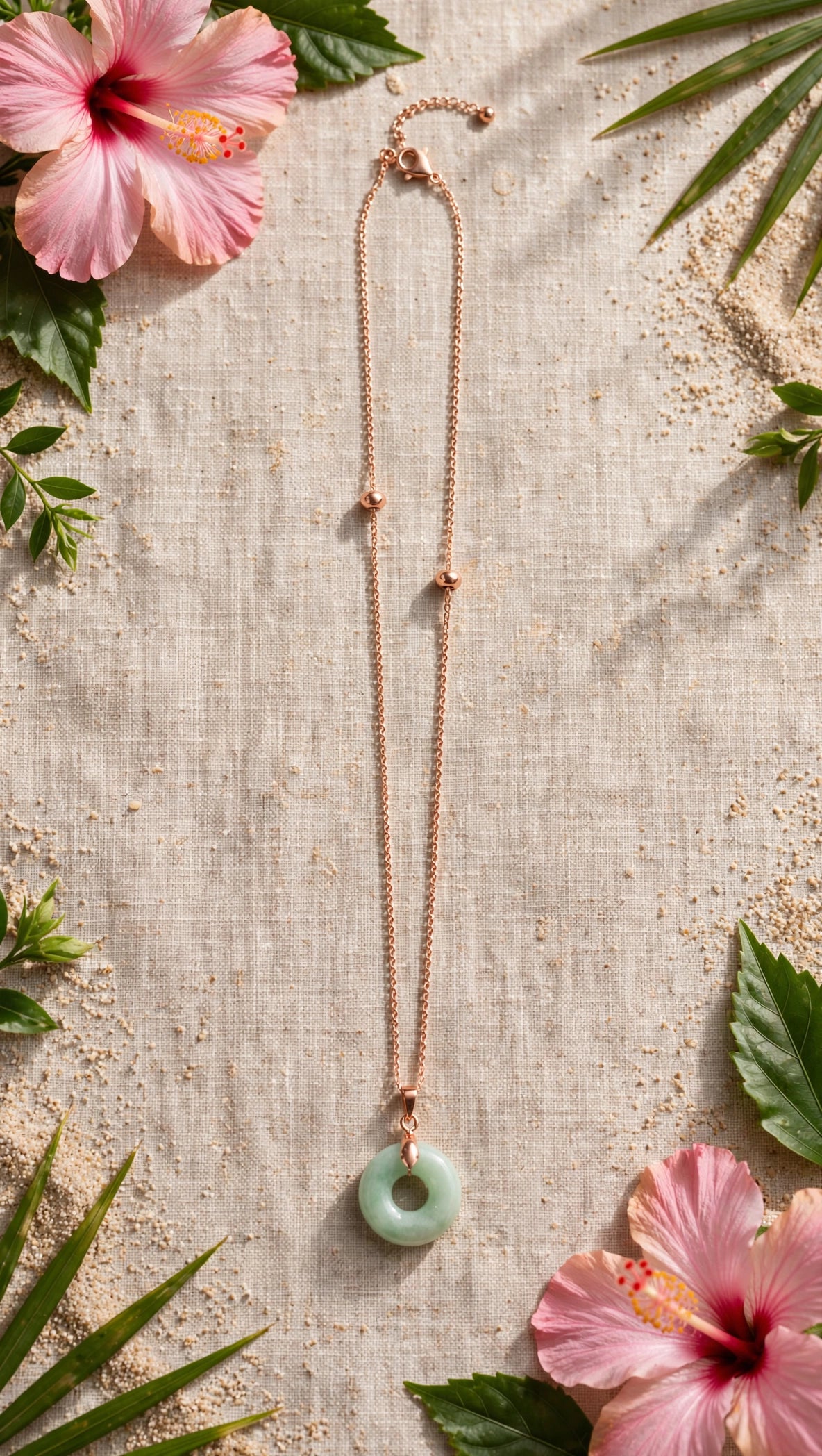 Timeless Harmony: Natural Type A Burmese Jadeite Donut Necklace
