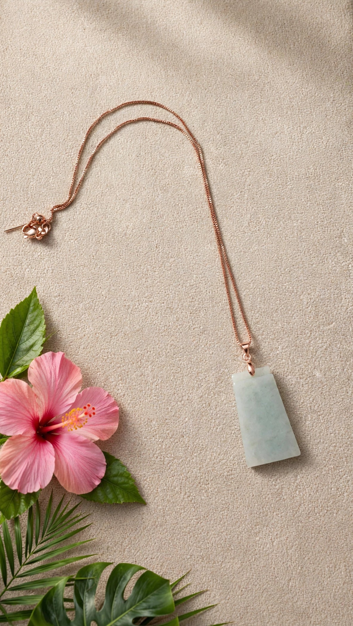 Pure Serenity: Natural Burmese Jadeite "Wu Shi Pai" Necklace