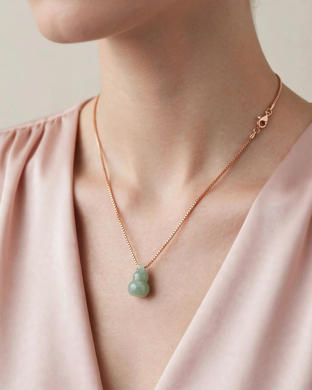 Hulu Burmese Jadeite Pendant Necklace
