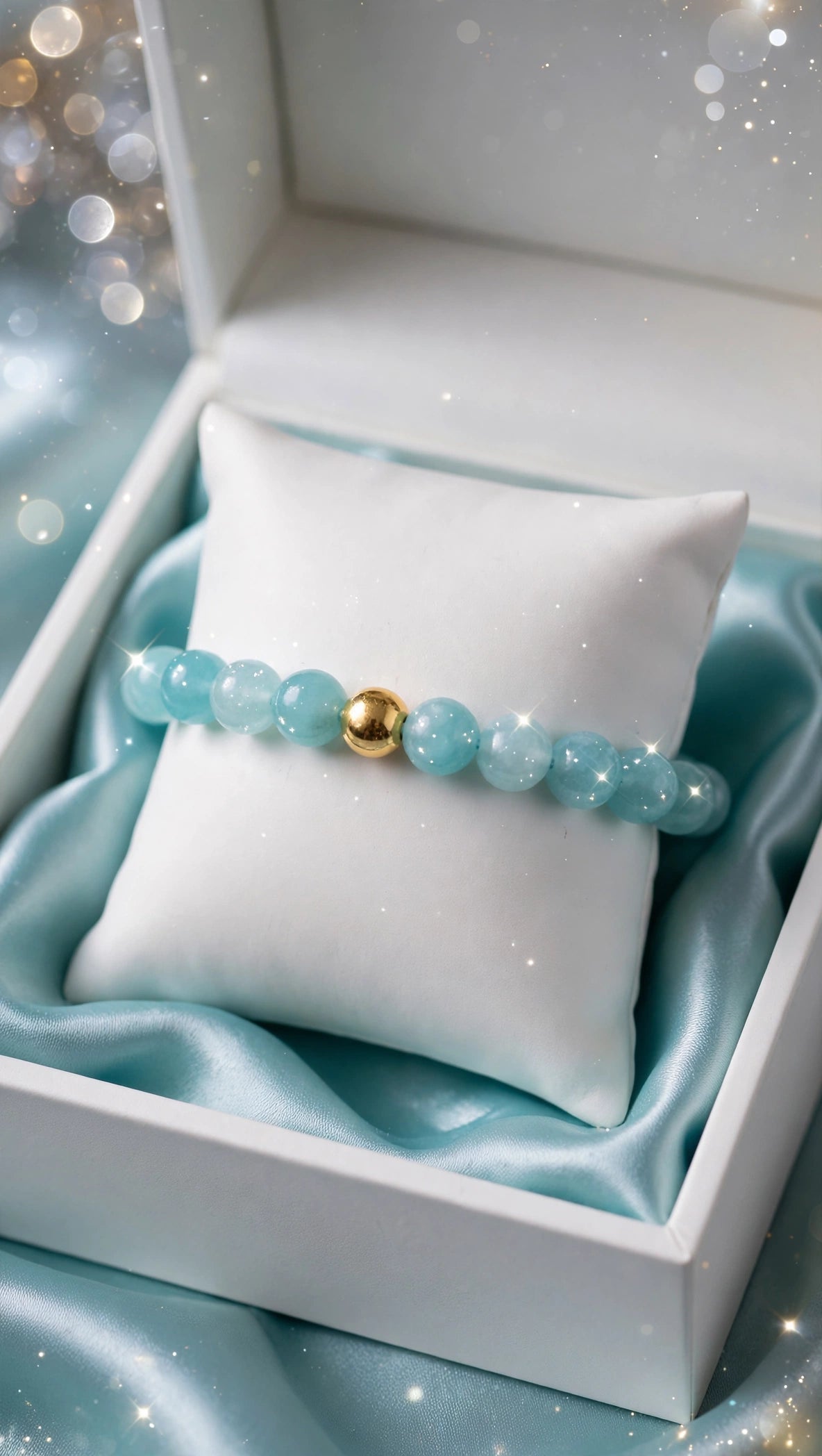 Amazonite Bracelet with 18K Gold Filled Bead