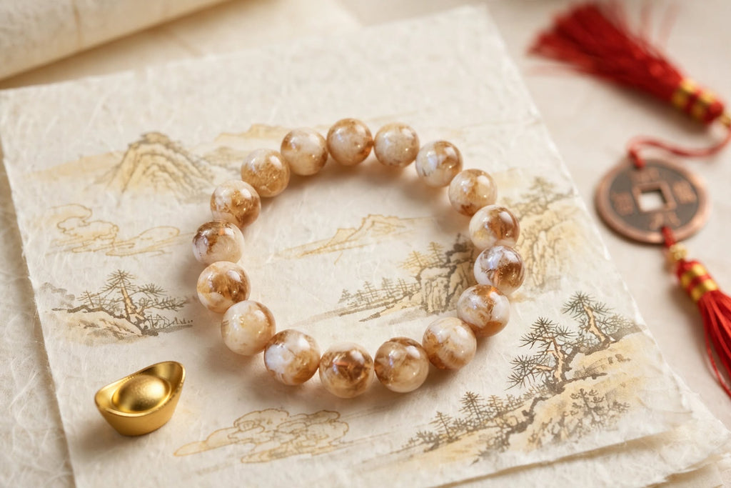 Natural Citrine Beaded Bracelet