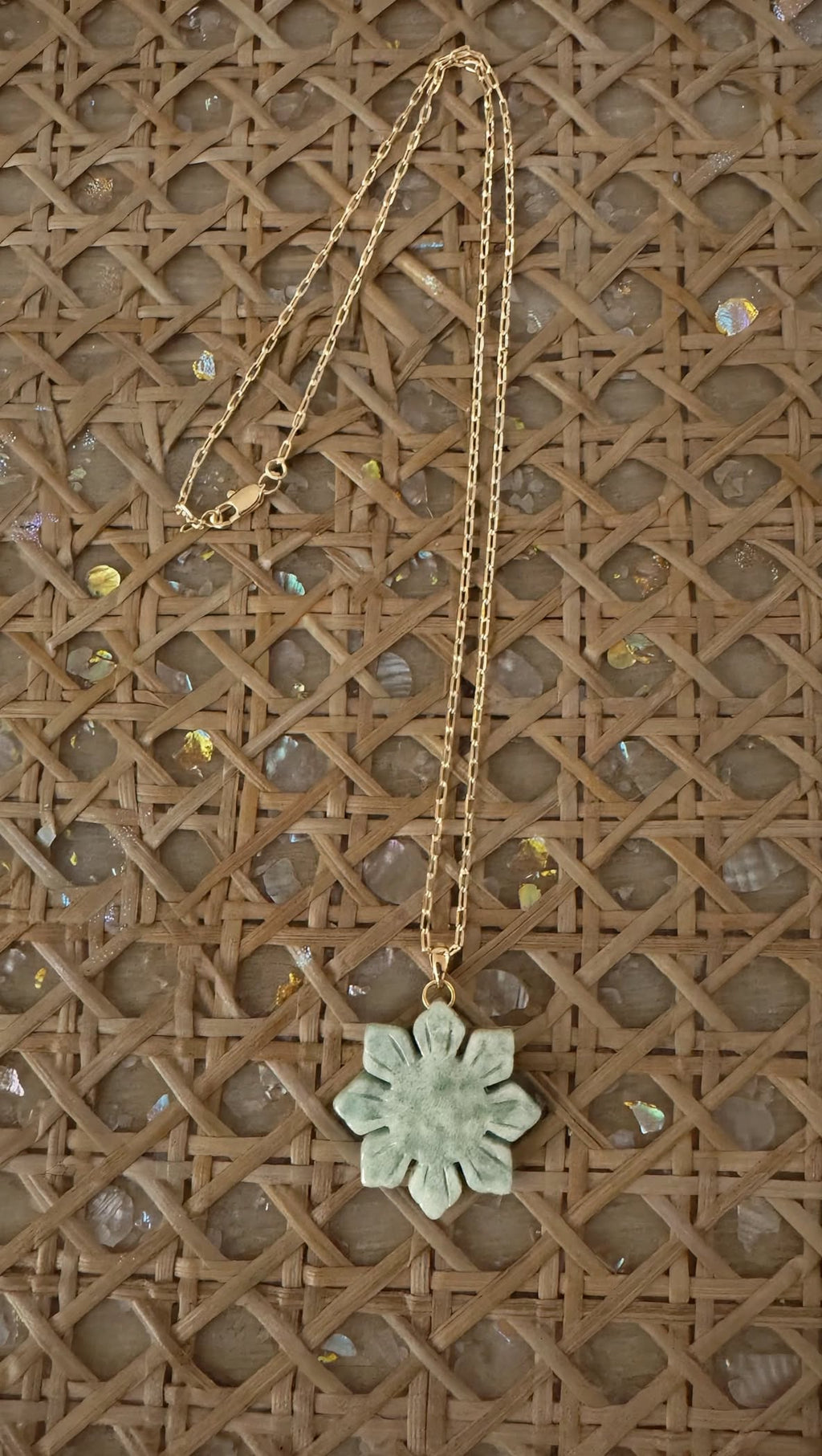Burmese Jadeite "Philippine Sun" Gold-Filled Necklace