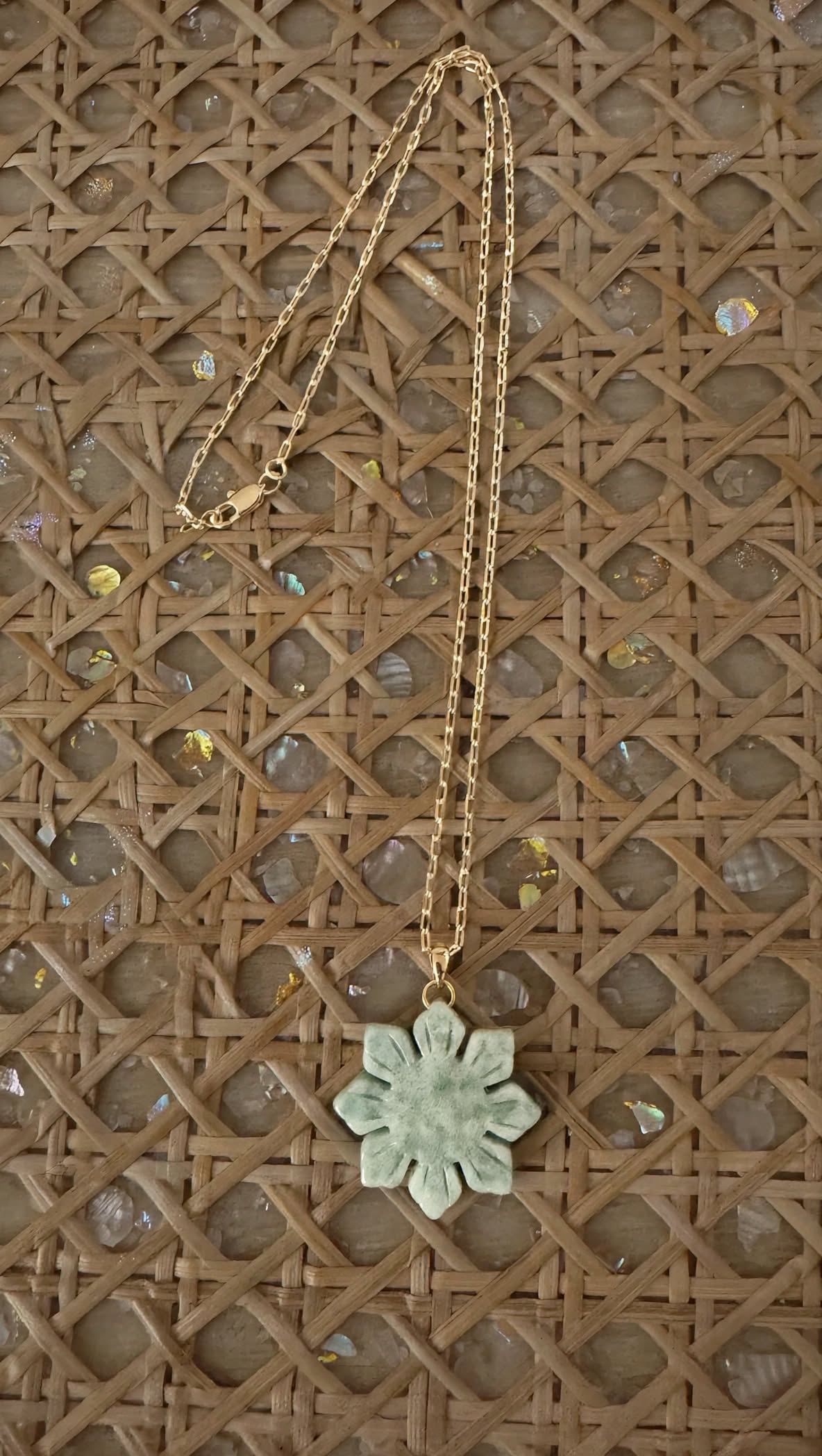 Burmese Jadeite "Philippine Sun" Gold-Filled Necklace