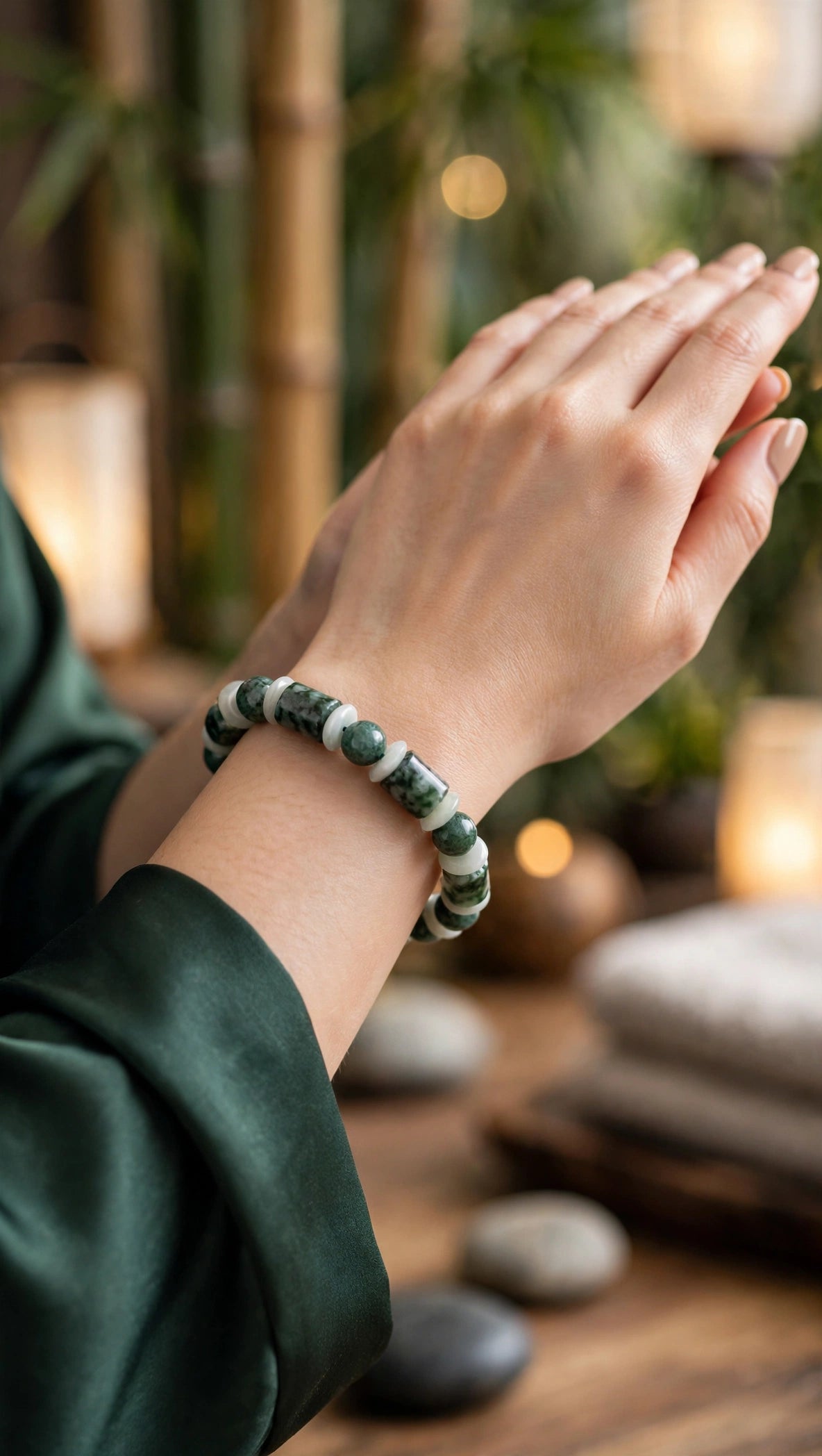 Blue Water Jade Mixed Shape Bracelet
