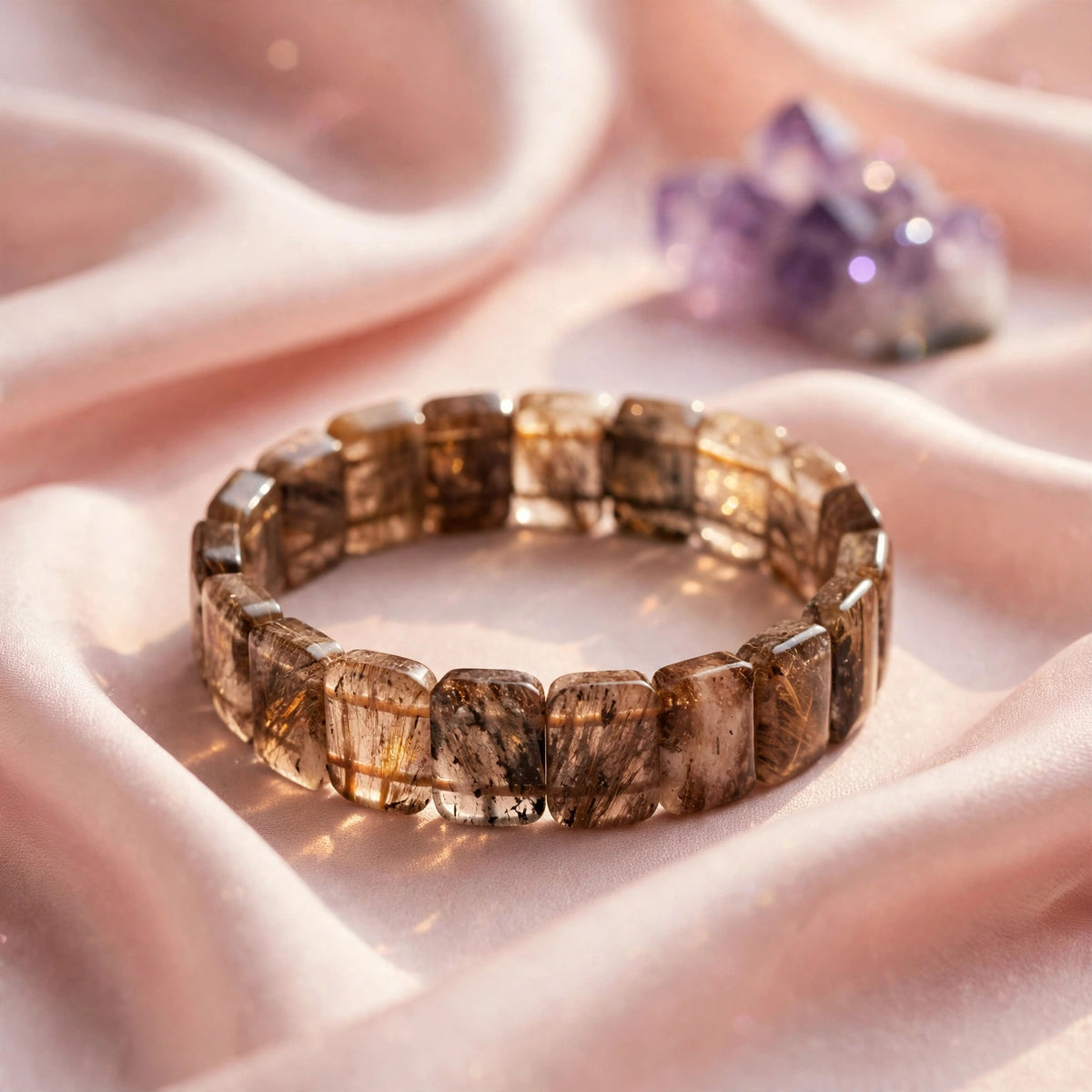 Black Gold Super 7 Rectangular Soft Bangle