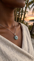 Gentle Glow: Natural Light Green Burmese Jadeite Donut Necklace