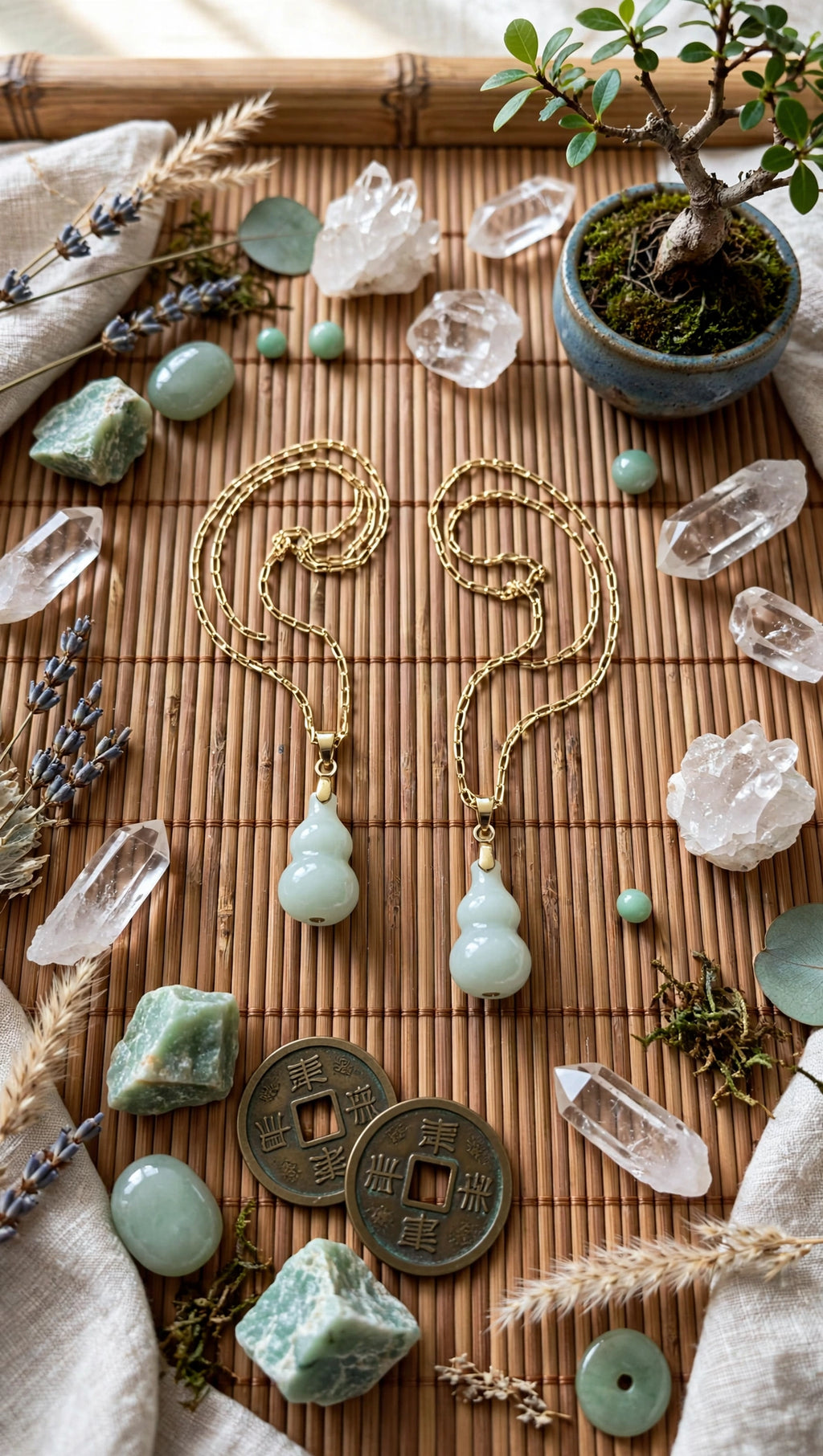 Burmese Jadeite Hulu Pendant Necklace