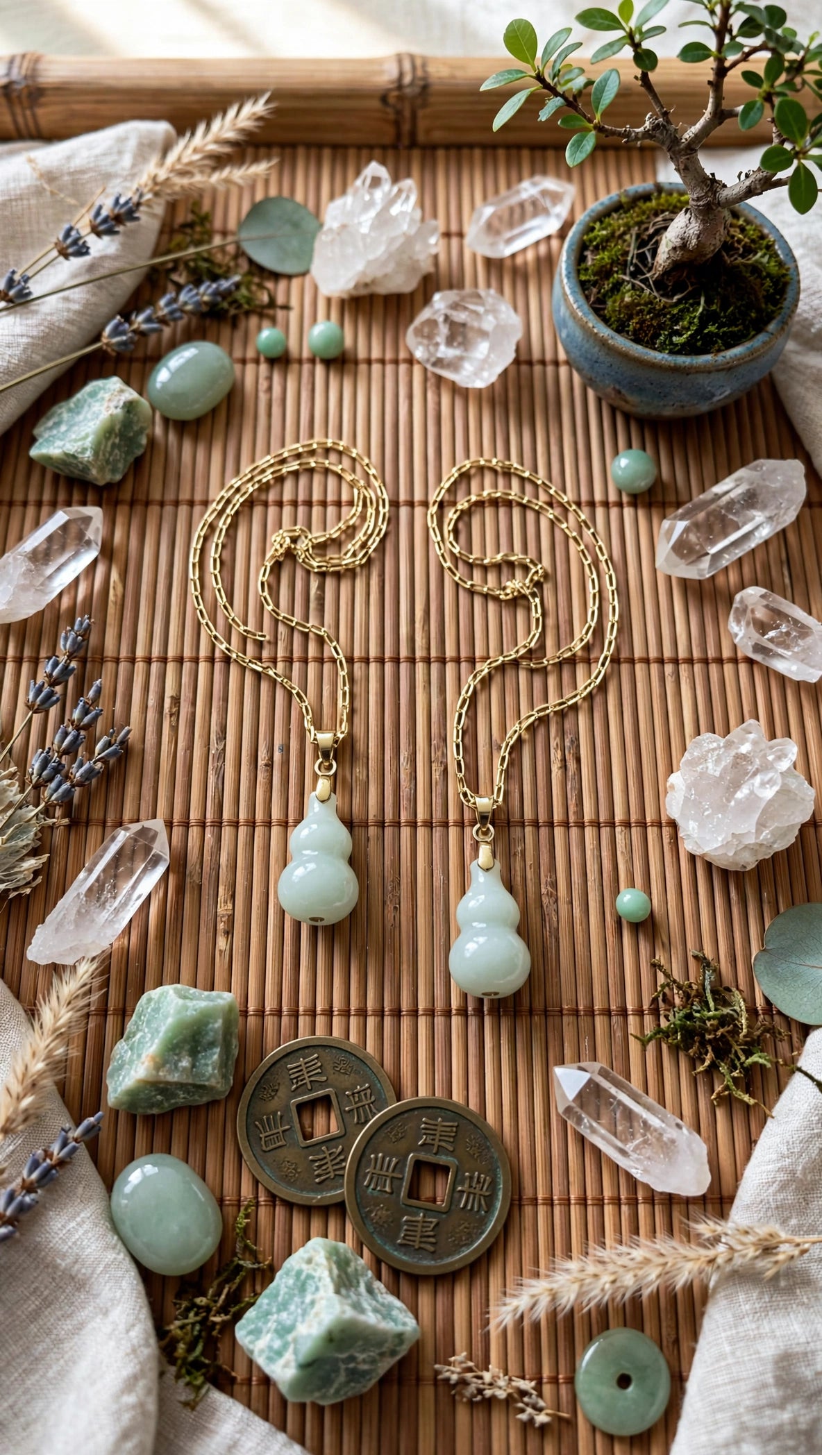 Burmese Jadeite Hulu Pendant Necklace
