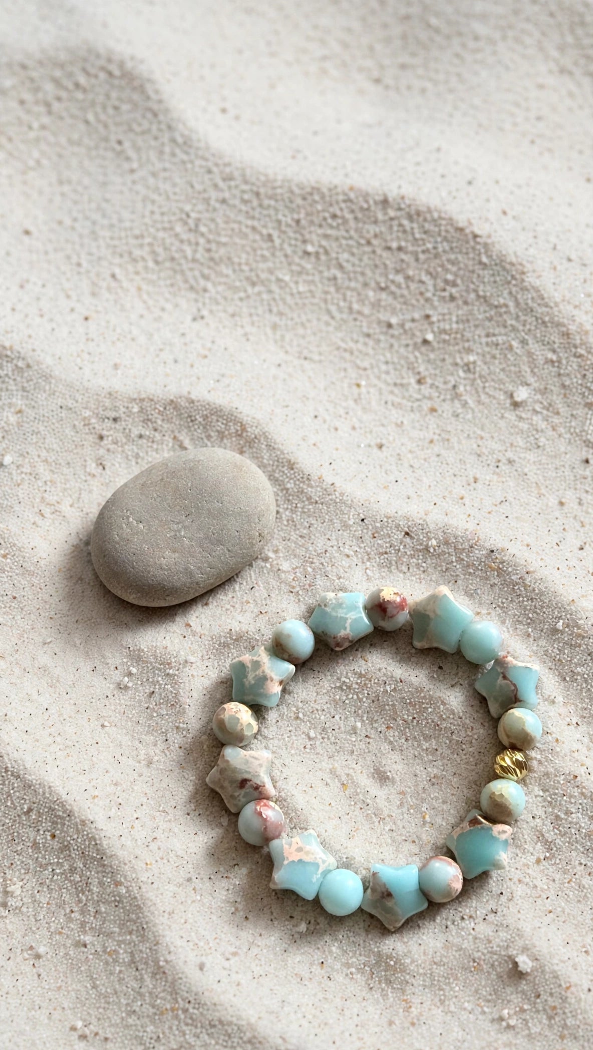 Aqua Terra Jasper & Star Bracelet with 18K Gold Accent